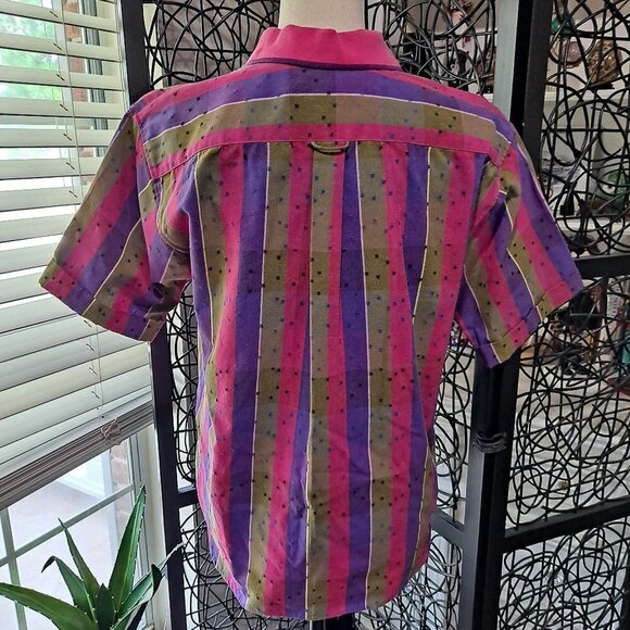 Vintage Izod Club Size 10 Ladies Short Sleeve Button Up EUC - Picture 6 of 10